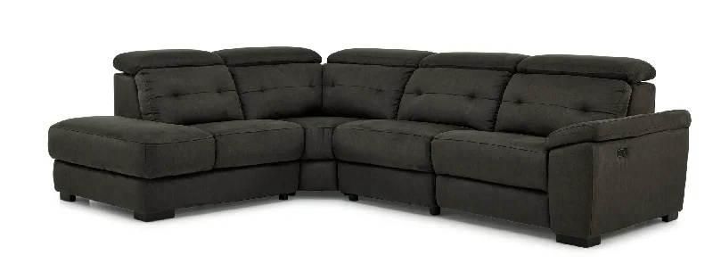 recycled-sofa-for-big-budget-Colorado 4-Piece Power Reclining Sectional with Left-Facing Chaise - Graphite