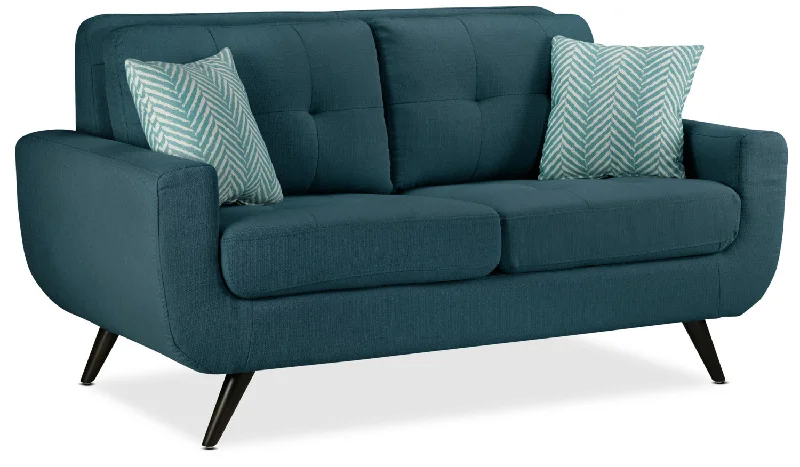 pearl-leather-durability-Julian Loveseat - Blue