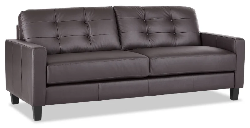 ash-sofa-with-luxury-style-Kylie Leather Sofa - Coffee