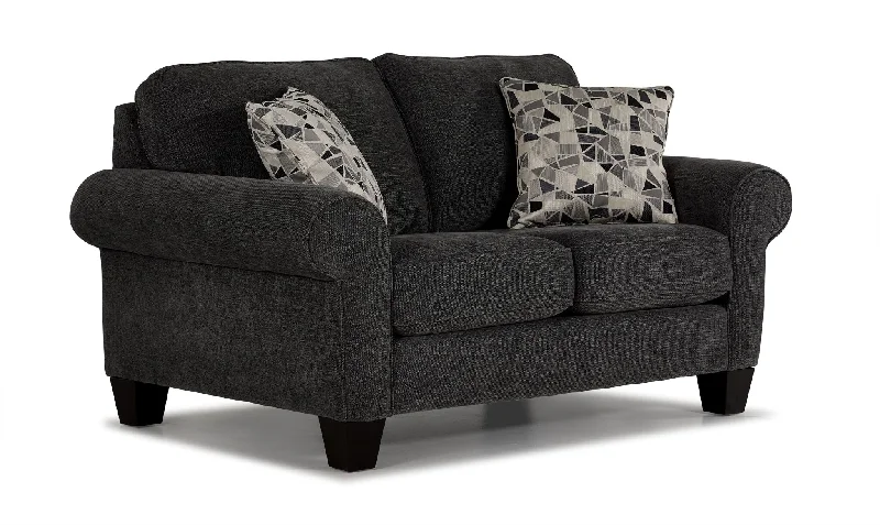 sofa-bed-for-modern-family-Noche Loveseat - Graphite