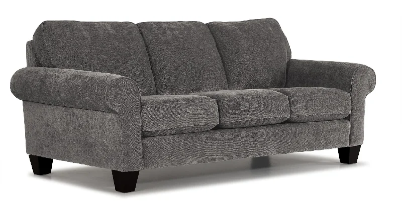 sofa-with-raised-style-Noche Sofa - Grey