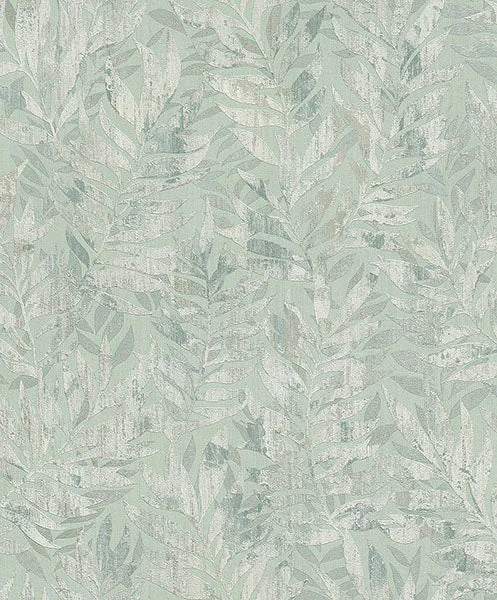 Beck Green Leaf Wallpaper from Concrete Advantage Collection