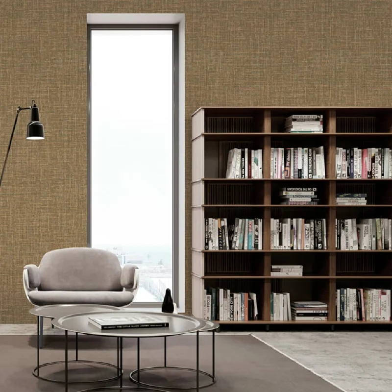 DUTCH WALLCOVERINGS Wallpaper Thread Brown