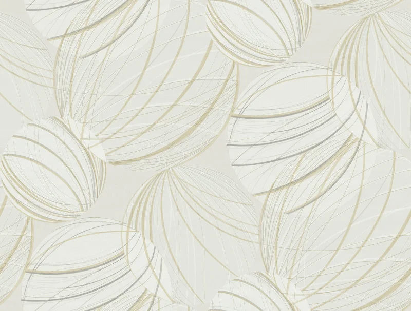 Floating Lanterns Wallpaper in Blonde