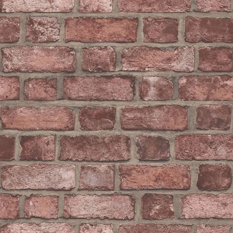 Noordwand Homestyle Wallpaper Brick Wall Red