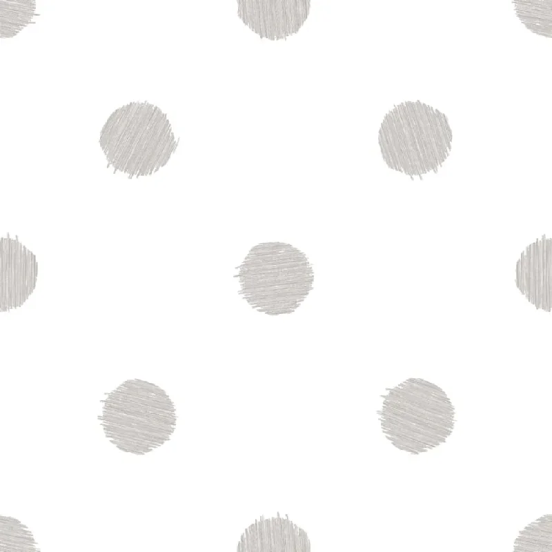 Noordwand Urban Friends & Coffee Wallpaper Dots White and Grey