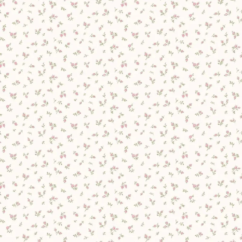 Noordwand Wallpaper Blooming Garden 6 Little Roses White and Pink