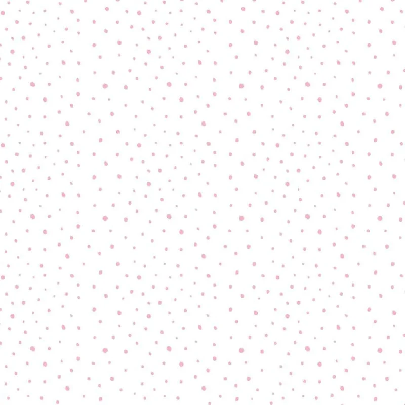 Noordwand Wallpaper Mondo baby Confetti Dots White, Pink and Beige