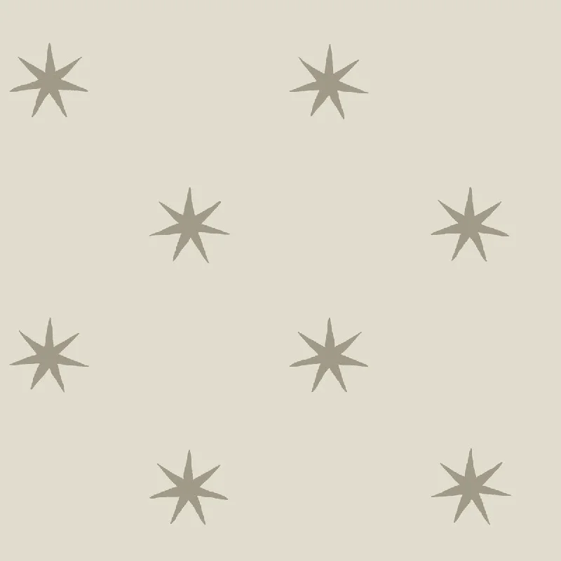 Star Splendor Peel & Stick Wallpaper in Wicker/Metallic Glint