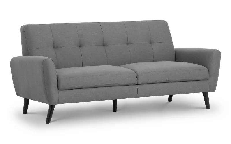 navy-sofa-for-bold-decor-Monza Compact Retro Sofa 3 Seater 1.9m - Grey