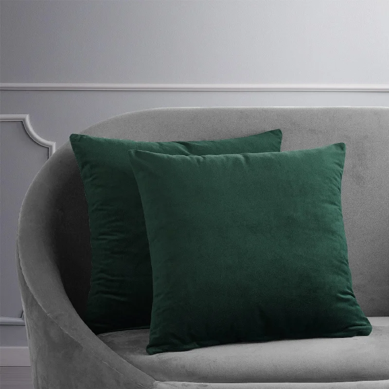 How to choose cushion styles-Exclusive Fabrics Signature Velvet Cushion Cover (Set of 2)