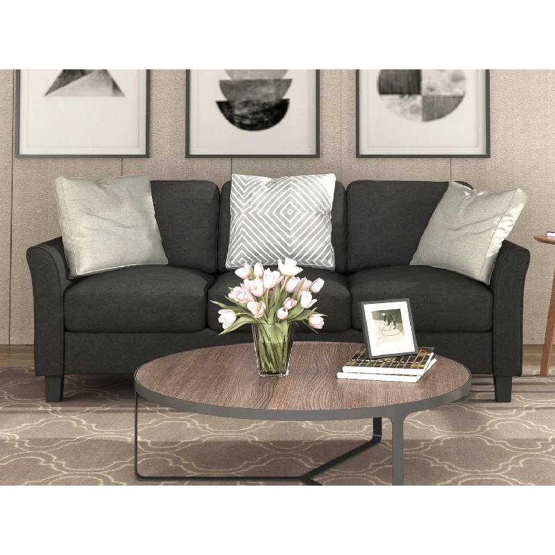 discount-sofa-for-new-home-Linen Fabric 3-Seater Sofa