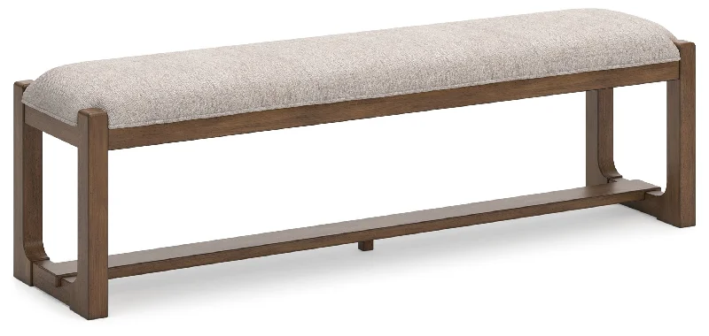 how to reduce knee pain-top sustainable gift ideas-Cabalynn - Oatmeal / Light Brown - Large Uph Dining Room Bench