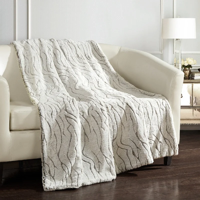 satin cotton throw blanket-Chic Home Hemsworth Throw Blanket Cozy Ultra Plush Decorative Faux Fur