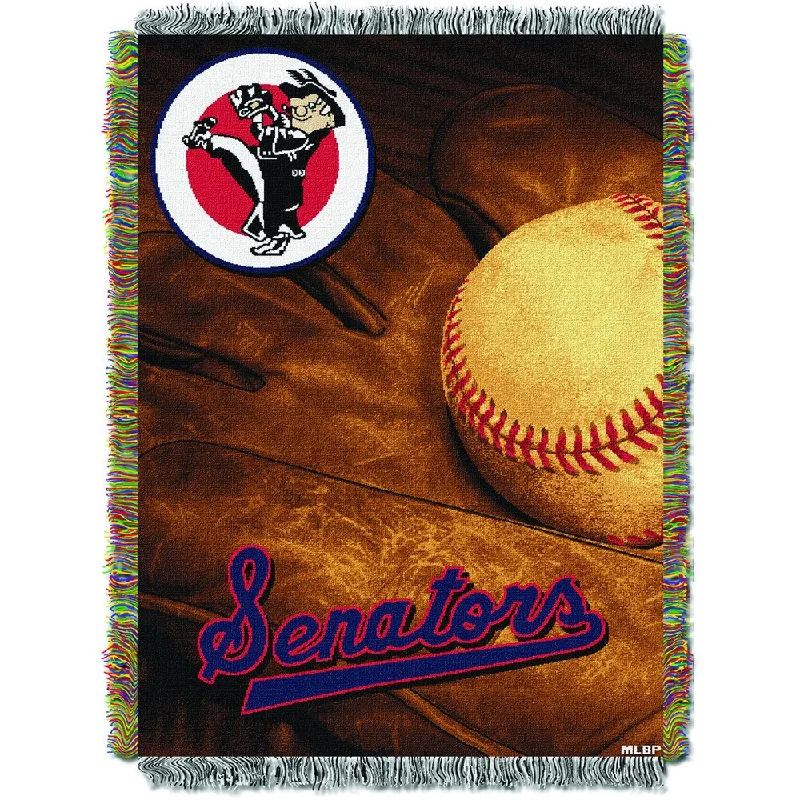 patio wool throw blanket-MLB 051 Senators Vintage Throw