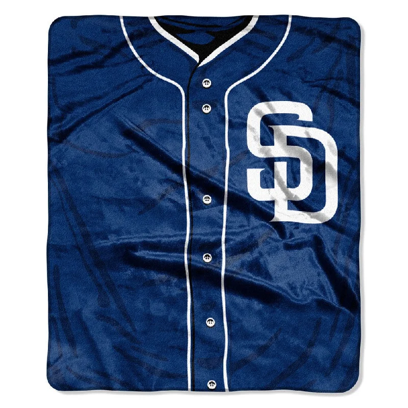 chunky knit cotton throw blanket-MLB 0705 Padres Jersey Raschel Throw