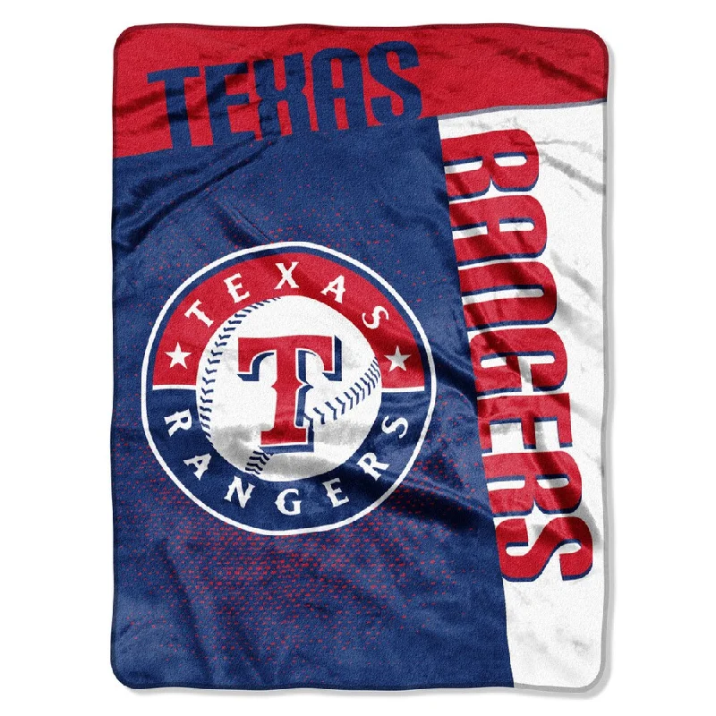 lightweight fleece throw blanket-MLB 0802 Rangers Strike Raschel Throw