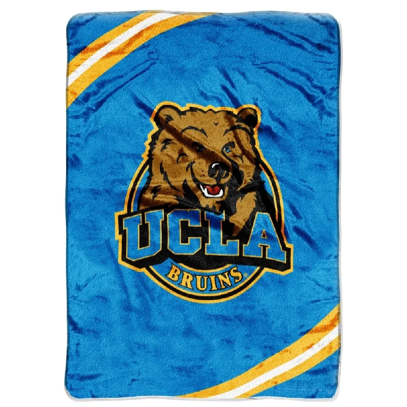 teal fleece throw blanket-NCAA University of California, Los Angeles Bruins Raschel Force Throw