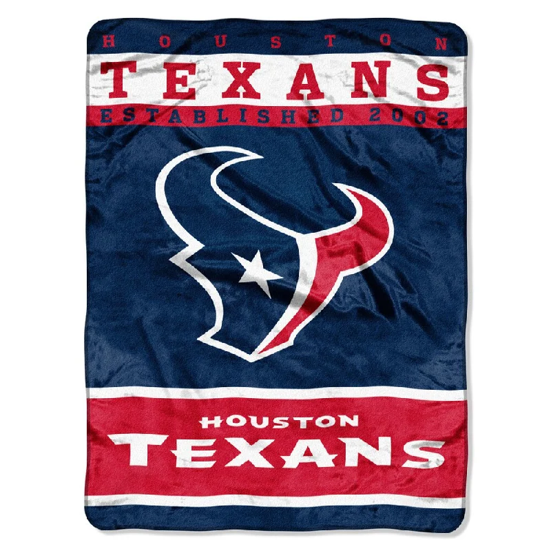 king size wool throw blanket-NFL 806 Texans 12TH Man Raschel Throw