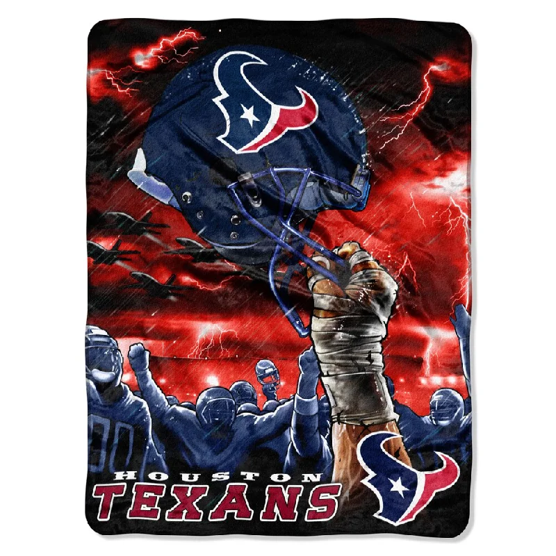 colorful wool throw blanket-NFL Houston Texans Rachel Sky Helmet Throw