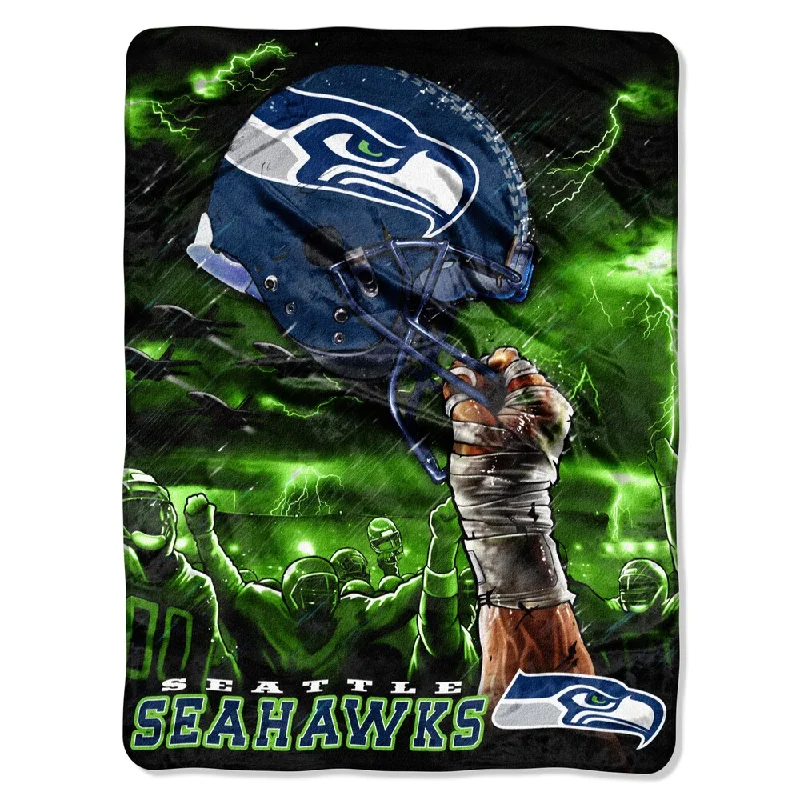 tiger throw blanket-NFL Seattle Seahawks Rachel Sky Helmet Throw