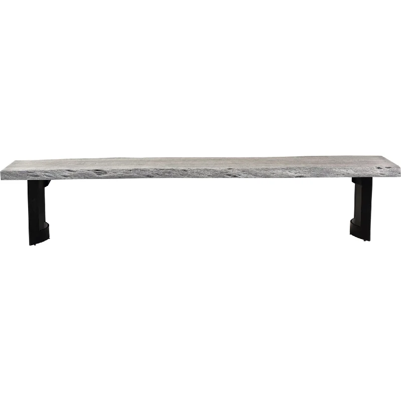 best smart home devices-best stock trading platforms-Bent Dining Bench - Weathered Grey - (1564558K)