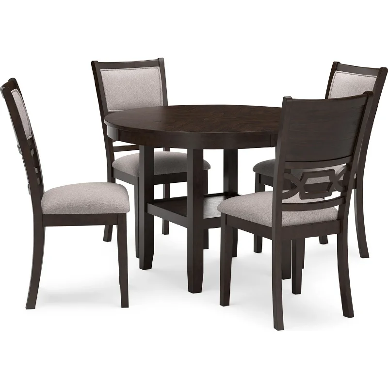 beige minimalist dining set-Langwest Dining Set