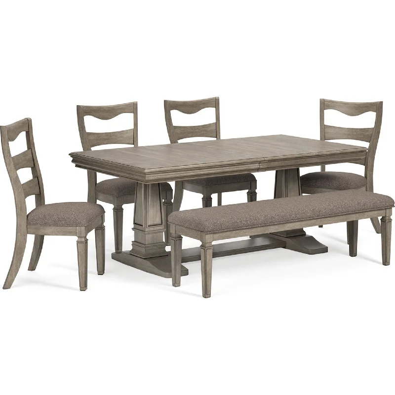 high gloss marble dining set-Lexorne Dining Set