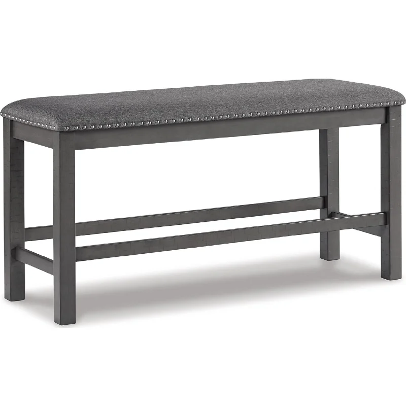 best podcast hosting platforms-best video conferencing tools-Myshanna Counter Height Bench - Gray - (D629-09)