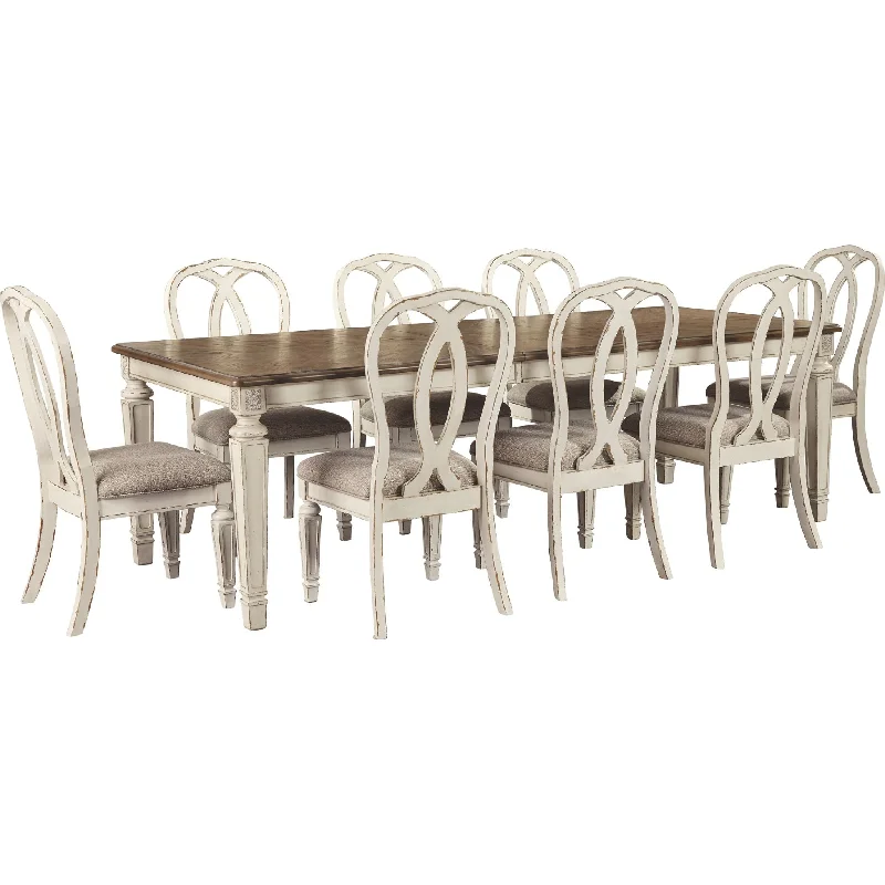 leather outdoor dining set-Realyn Dining Set