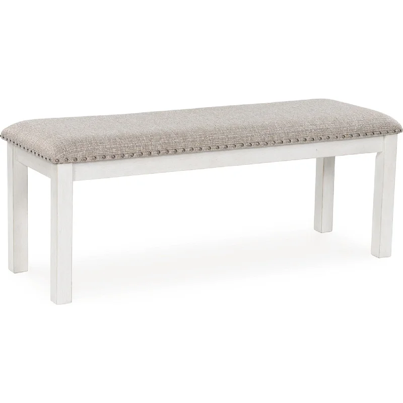 top sustainable living tips-how to start a side hustle-Robbinsdale Dining Bench - Antique White - (D642-00)