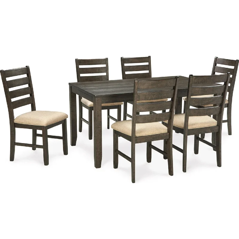 glossy outdoor dining set-Rokane Dining Set