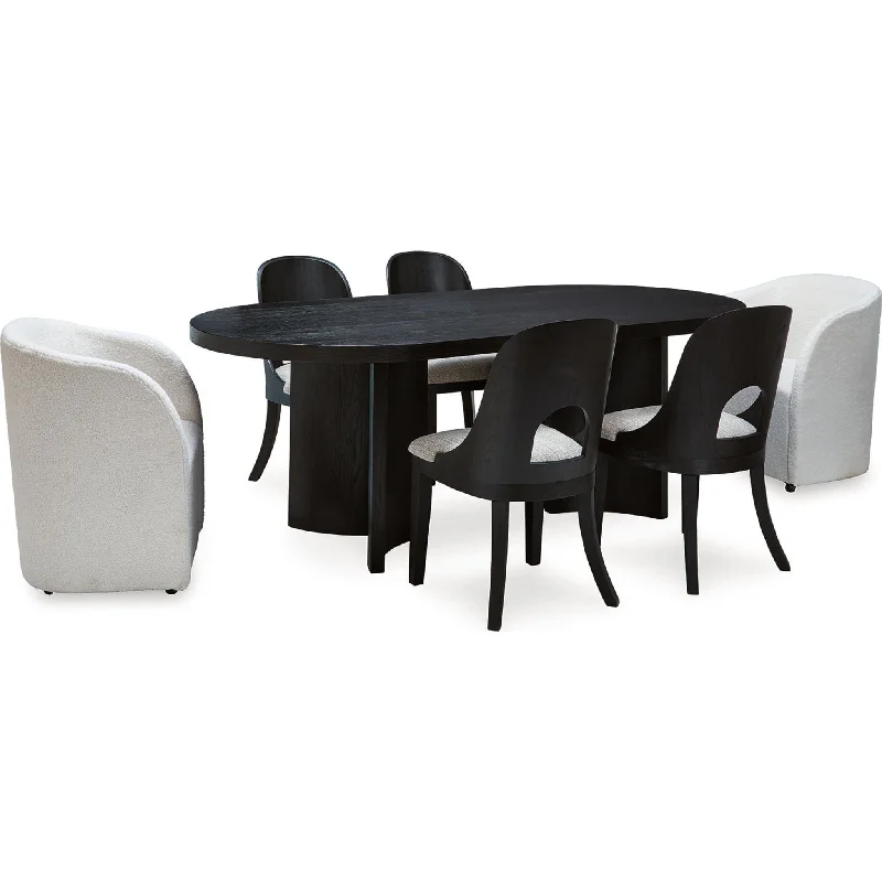 narrow outdoor dining set-Rowanbeck Dining Set