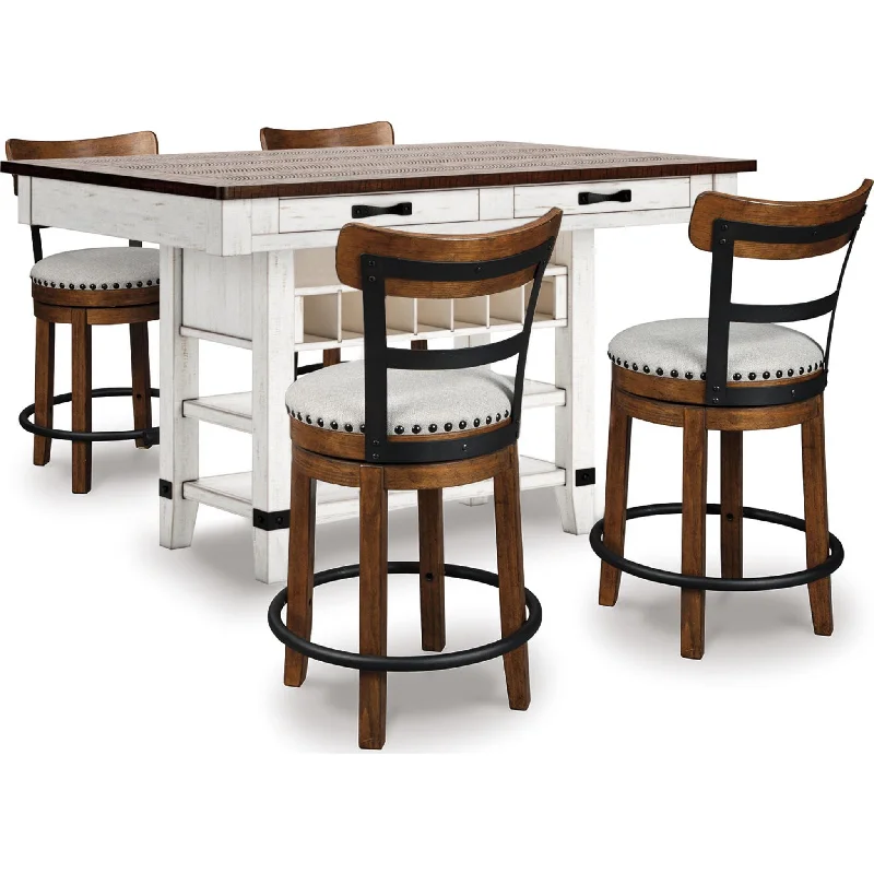 stylish bistro dining set-Valebeck Counter Dining Set