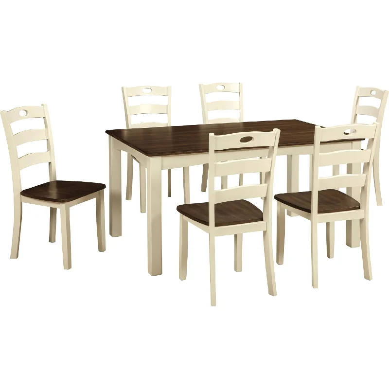 cushioned garden dining set-Woodanville Dining Set