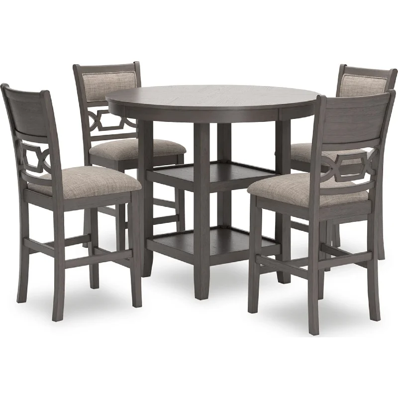 tufted bistro dining set-Wrenning Counter Dining Set